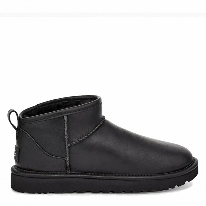 UGG Mens Classic Ultra Mini Leather Black