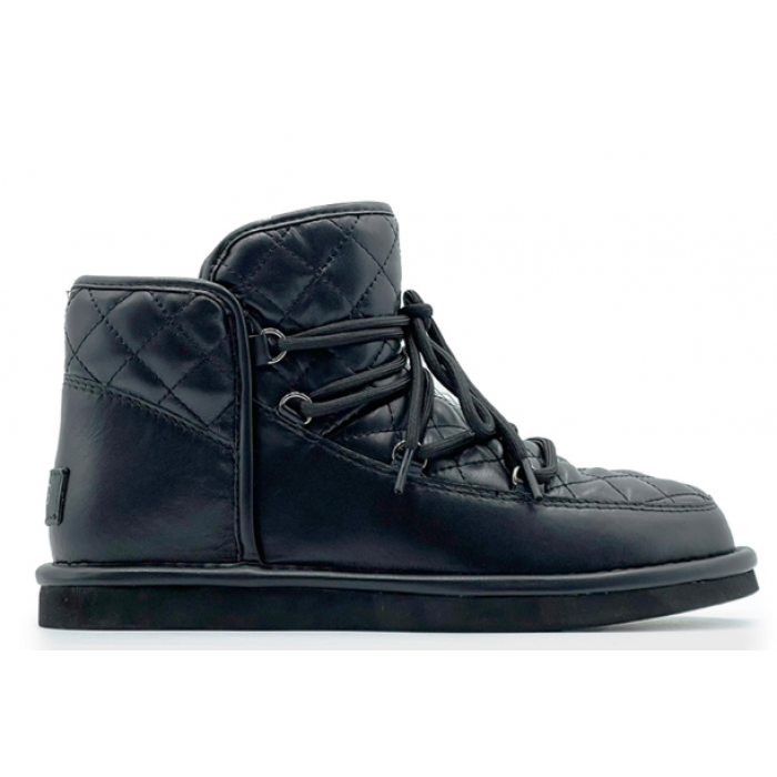 UGG Lodge Mini Leather Black