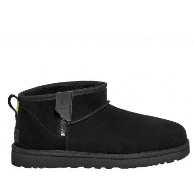 UGG Classic Ultra Mini Zip Boot Black UGG Classic Ultra Mini Zip Boot Black