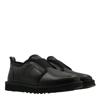 UGG Mens Slippers Flex Leather Black