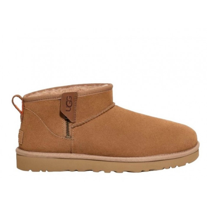 UGG Classic Ultra Mini Zip Boot Chestnut