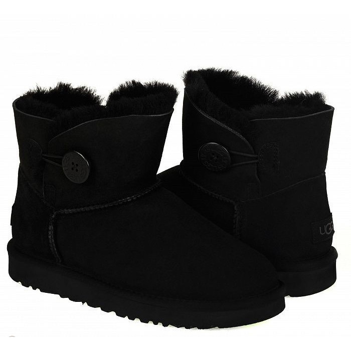UGG Mini Bailey Button II Black