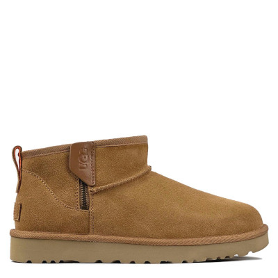 UGG Mens Classic Ultra Mini Zip Boot Chestnut / Orange Soda UGG Mens Classic Ultra Mini Zip Boot Chestnut / Orange Soda